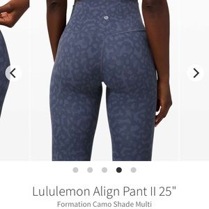 SOLD***NWT Lululemon Align 25” size 10